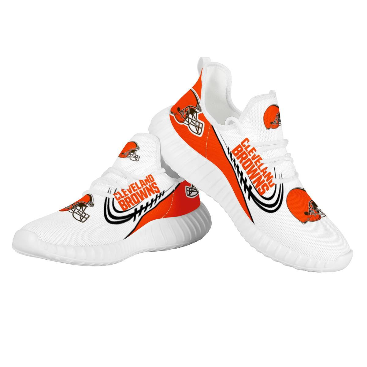 Men's Cleveland Browns Mesh Knit Sneakers/Shoes 008